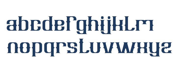 Vintage Postcard Lowercase