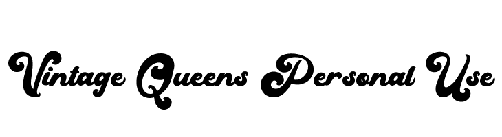 Vintage Queens Personal Use  Скачать бесплатные шрифты