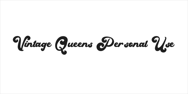 Vintage Queens Personal Use Logo
