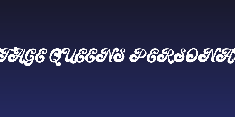Vintage Queens Personal Use Social Header