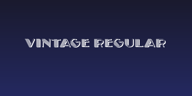 Vintage Regular Social Header