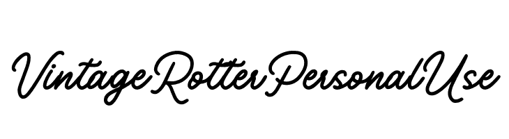 Vintage Rotter Personal Use  لخطوط تنزيل