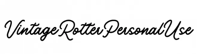 Vintage Rotter Personal Use  Fuentes Gratis Descargar