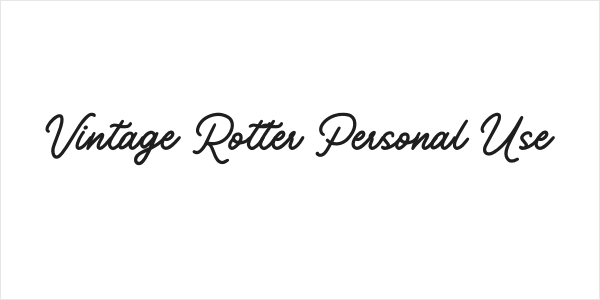 Vintage Rotter Personal Use Logo