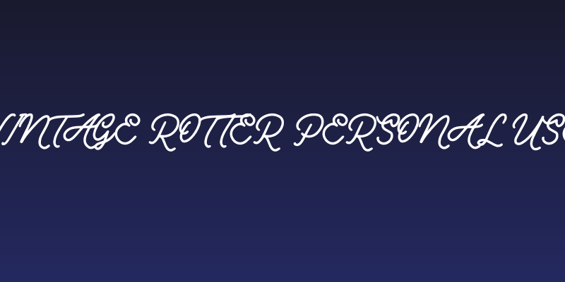 Vintage Rotter Personal Use Social Header