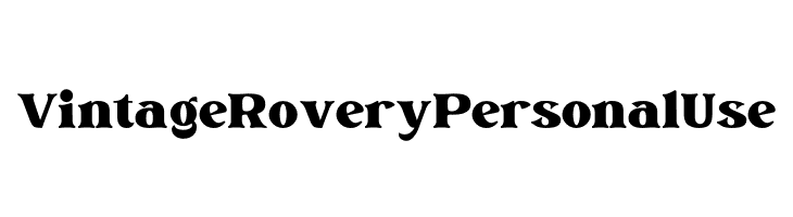 Vintage Rovery Personal Use  Fuentes Gratis Descargar