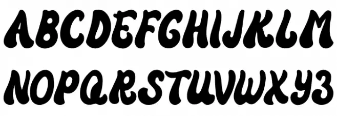Vintage Rumble Schriftart Groß