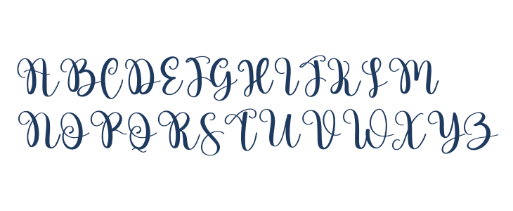 Vintage Signature Uppercase