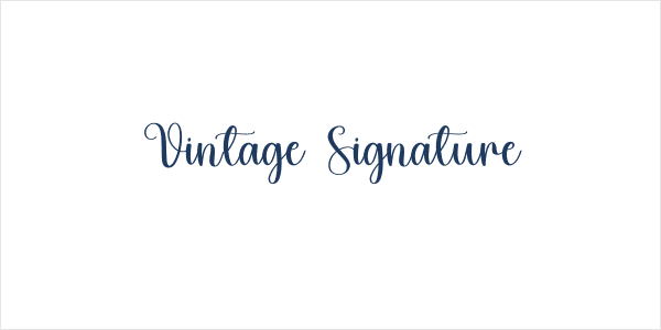 Vintage Signature Logo