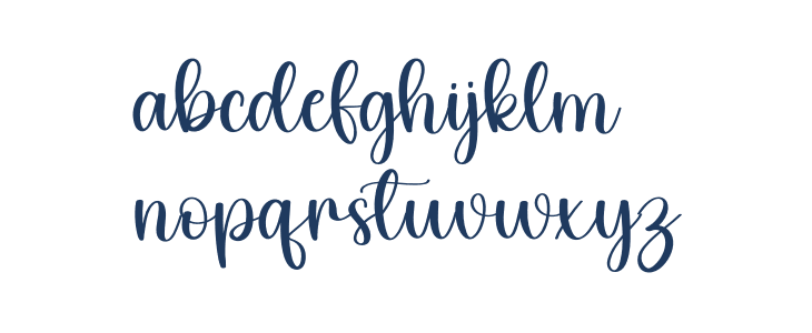 Vintage Signature Lowercase