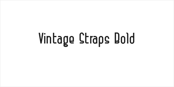 Vintage Straps Bold Logo