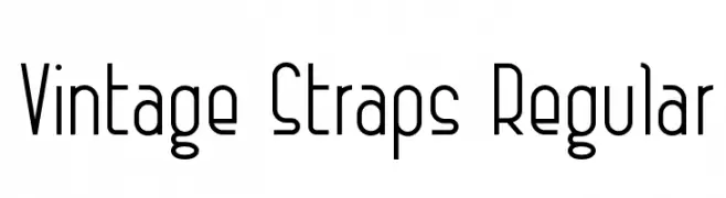 Vintage Straps Regular  Скачать бесплатные шрифты