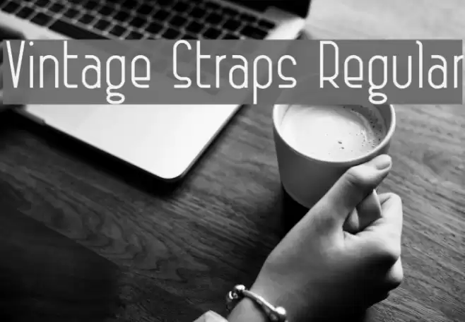 Vintage Straps Regular Font examples