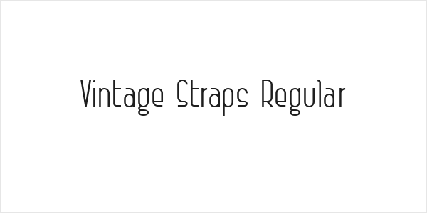 Vintage Straps Regular Logo