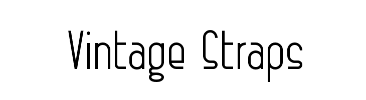 Vintage Straps  नि: शुल्क फ़ॉन्ट्स डाउनलोड