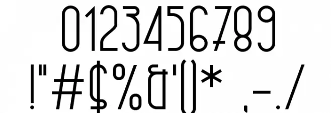 Vintage Straps Font OTHER CHARS