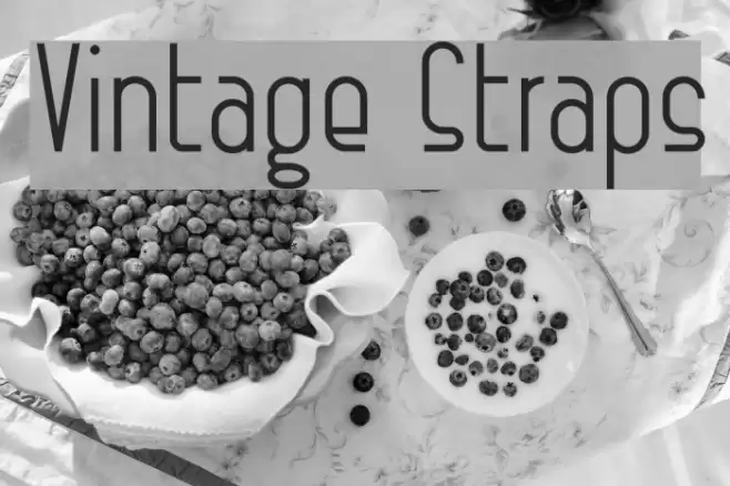 Vintage Straps Font examples