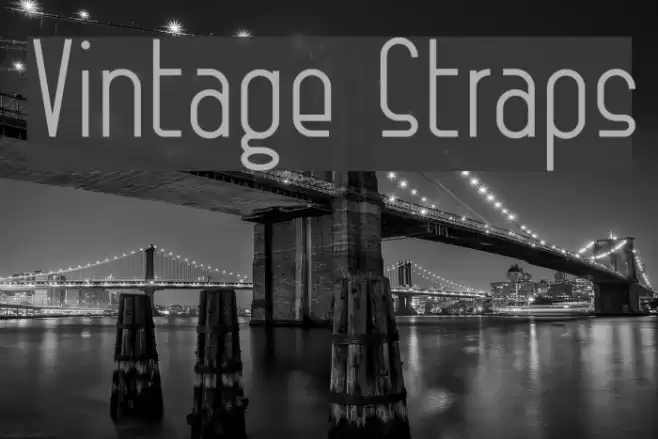 Vintage Straps Font examples