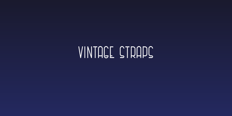 Vintage Straps Social Header