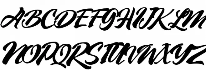 Vintage Style Regular Schriftart Groß