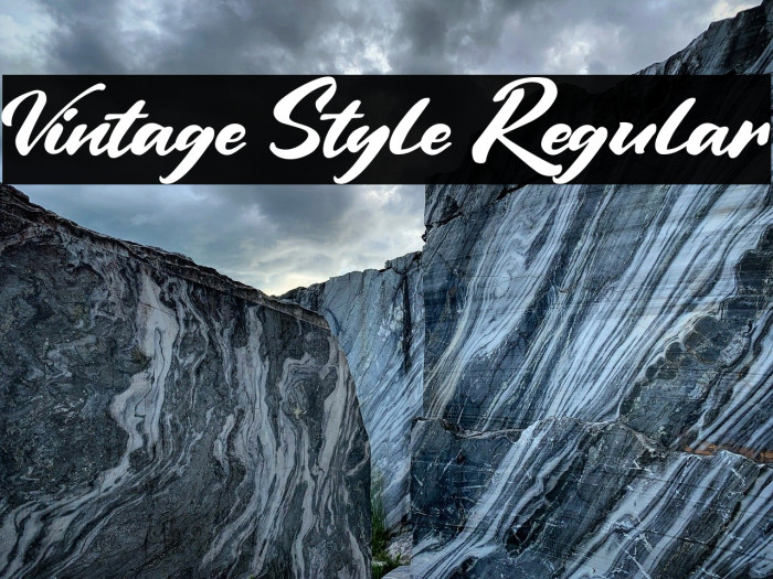 Vintage Style Regular Example 1