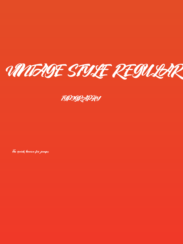 Vintage Style Regular Poster