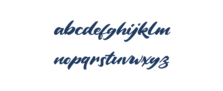 Vintage Style Regular Lowercase