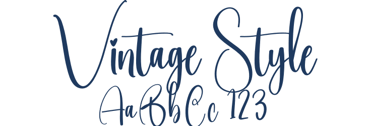 Vintage Style Font Preview