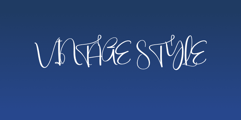 Vintage Style Social Header