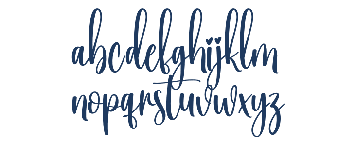 Vintage Style Lowercase