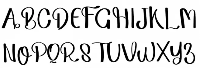 Vintage Teacher Font UPPERCASE