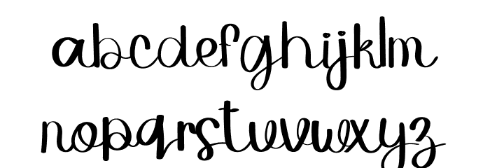 Vintage Teacher Font LOWERCASE