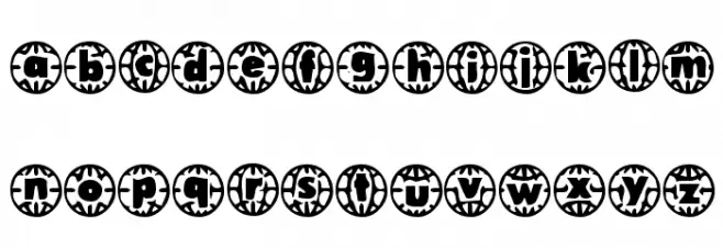 Vintage  Vacation Font Litere mici