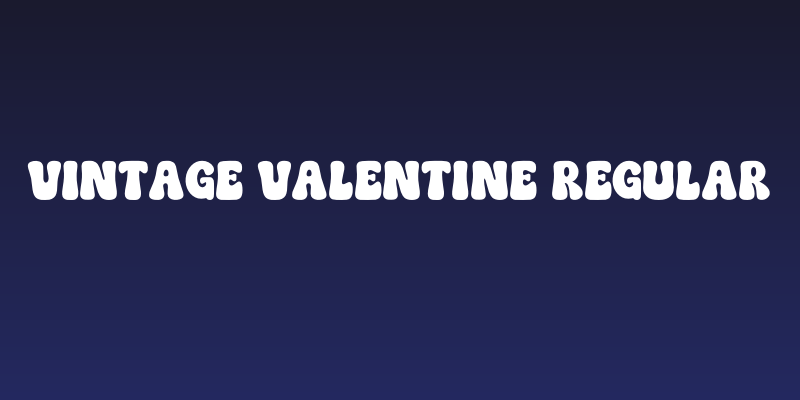 Vintage Valentine Regular Social Header