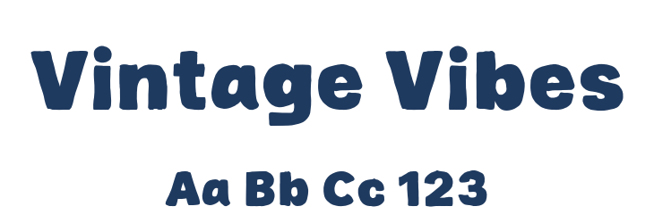 Vintage Vibes Font Preview