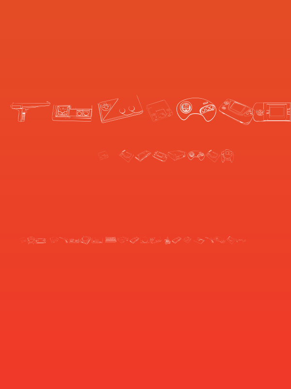 Vintage Video Games Poster