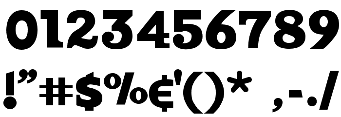 Vintage フォント その他の文字