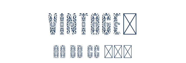 Vintage1 Font Preview