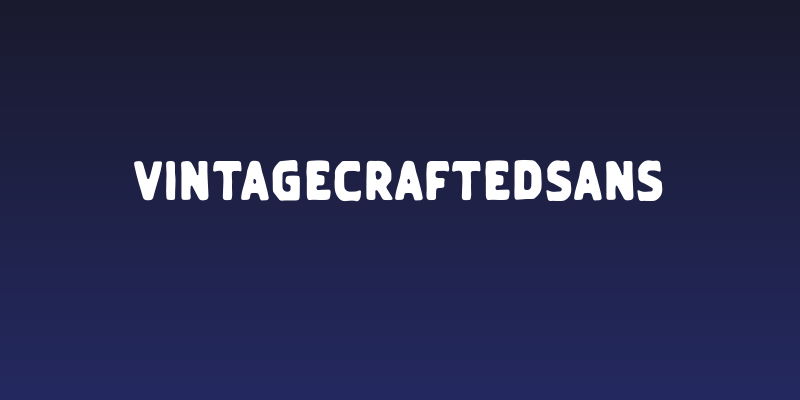 VintageCraftedSans Social Header
