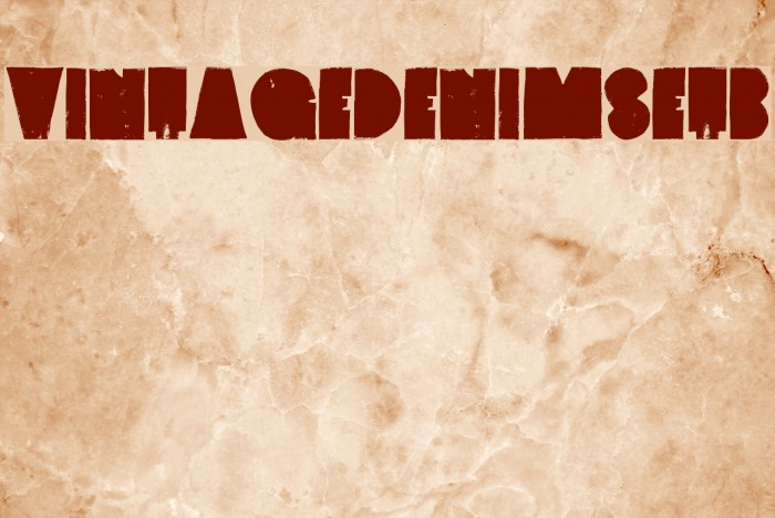 VintageDenim-SetB Font examples