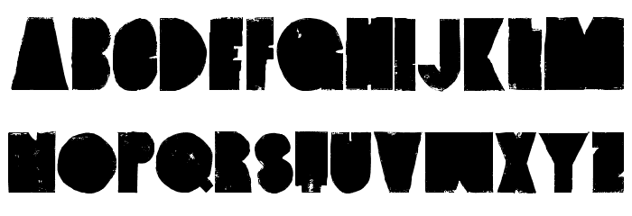 VintageDenim-SetB Font LOWERCASE