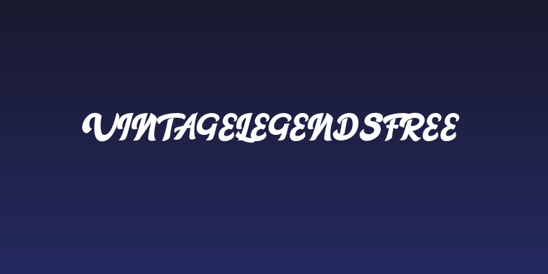 VintageLegendsFREE Social Header