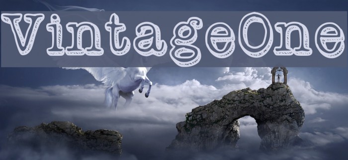 VintageOne Font examples