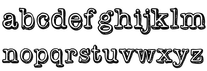 VintageOne Font LOWERCASE