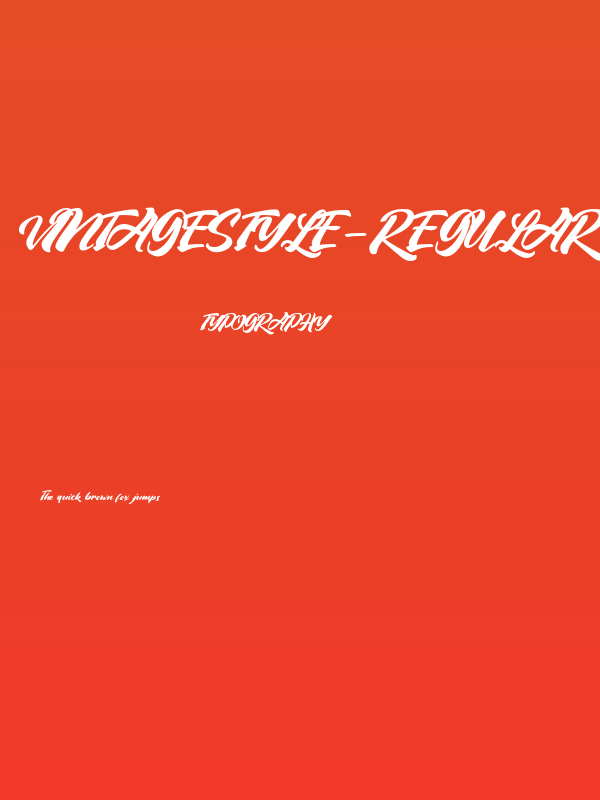 VintageStyle-Regular Poster