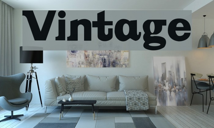 Vintage フォント examples