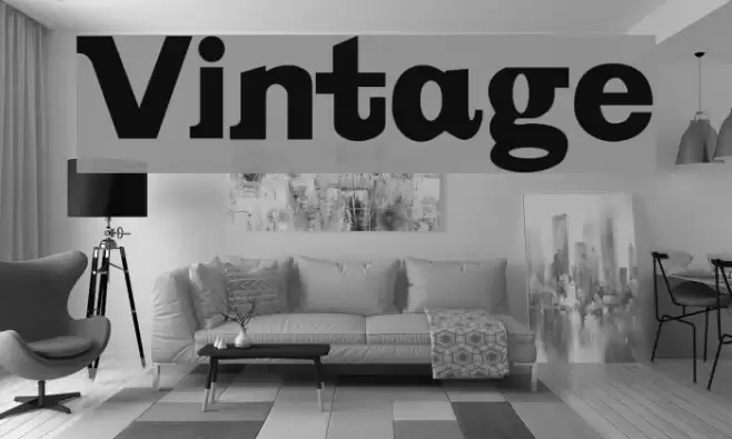 Vintage フォント examples