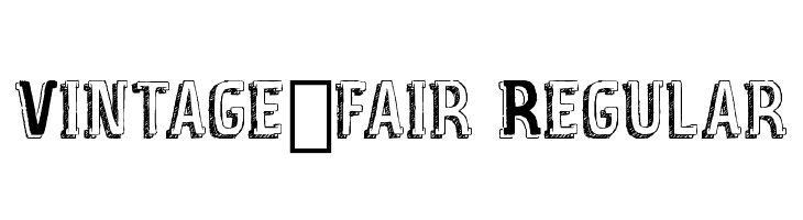 Vintage_fair Regular Шрифта