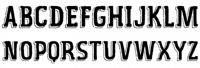 Vintage_fair Regular 字体 大写