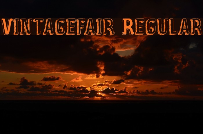 Vintage_fair Regular Шрифта examples